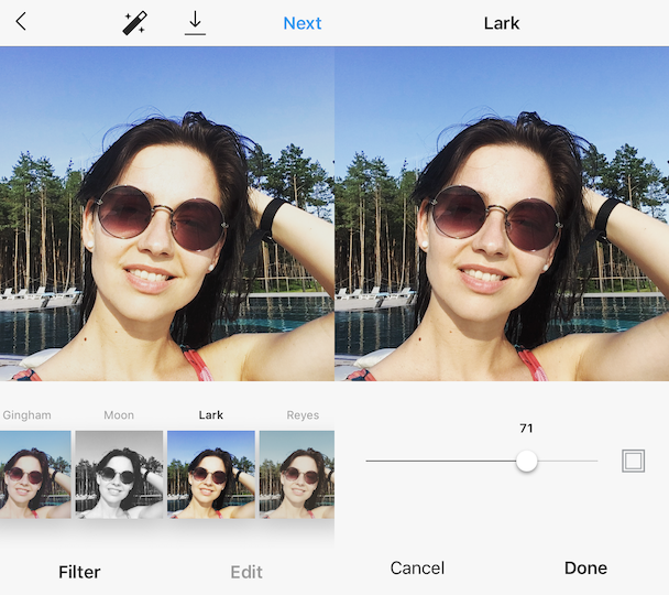 Lark, the best Insta filter for selfies Lark, the best Insta filter for selfies